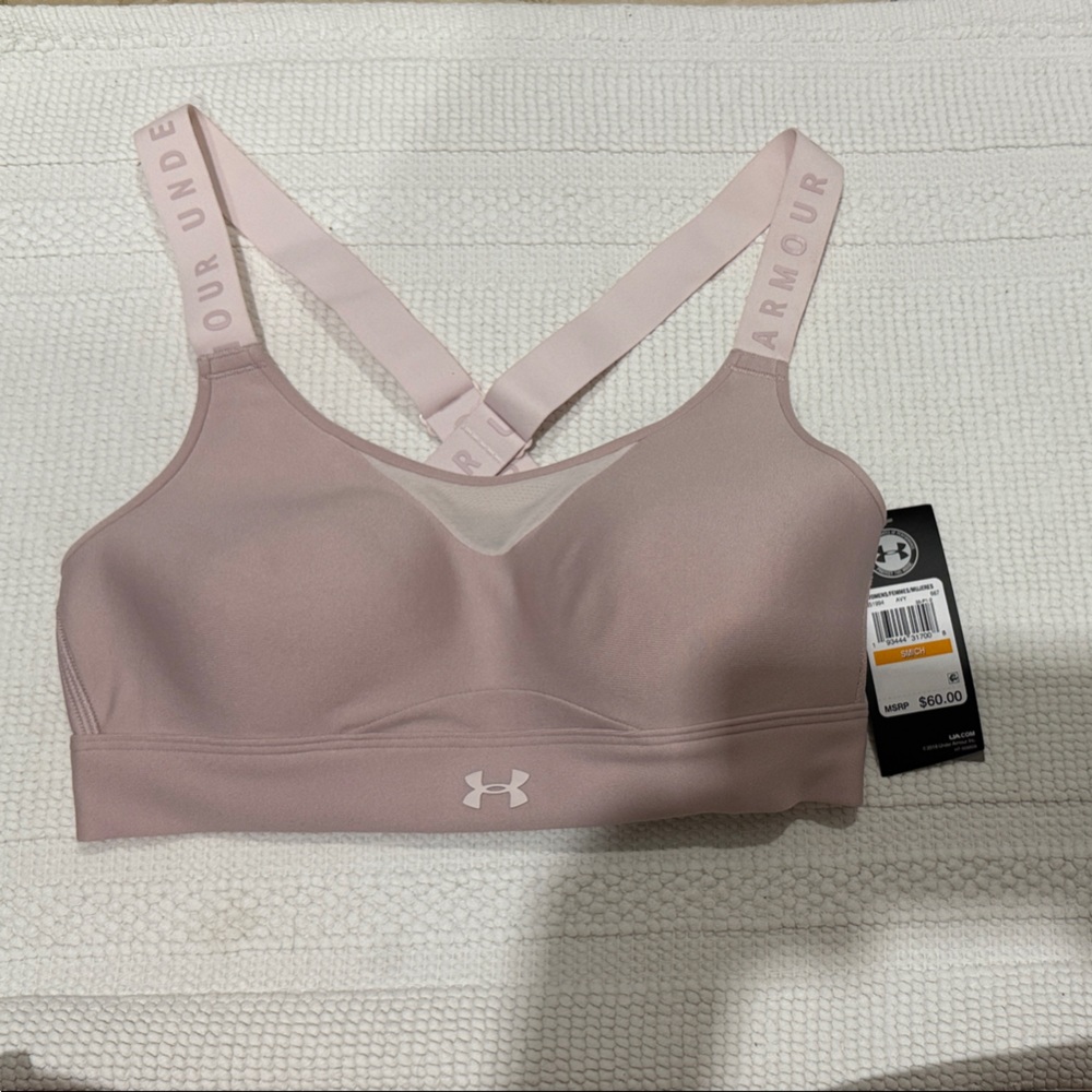Under Armour Light Pink Sports Bra